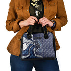 Personalised Geelong Cats Shoulder Handbag Trippy Psychedelic Abstract Art Mascot Football Fans