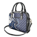 Personalised Geelong Cats Shoulder Handbag Trippy Psychedelic Abstract Art Mascot Football Fans