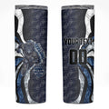 Personalised Geelong Cats Skinny Tumbler Trippy Psychedelic Abstract Art Mascot Football Fans
