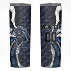 Personalised Geelong Cats Skinny Tumbler Trippy Psychedelic Abstract Art Mascot Football Fans