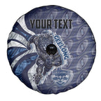 Personalised Geelong Cats Spare Tire Cover Trippy Psychedelic Abstract Art Mascot Football Fans