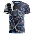 Personalised Geelong Cats T Shirt Trippy Psychedelic Abstract Art Mascot Football Fans
