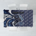 Personalised Geelong Cats Tablecloth Trippy Psychedelic Abstract Art Mascot Football Fans