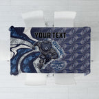 Personalised Geelong Cats Tablecloth Trippy Psychedelic Abstract Art Mascot Football Fans