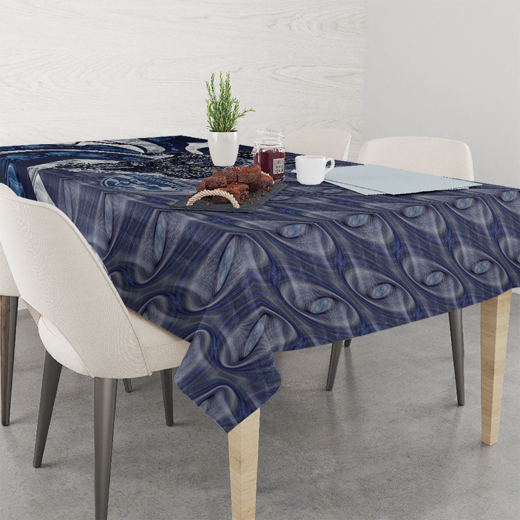 Personalised Geelong Cats Tablecloth Trippy Psychedelic Abstract Art Mascot Football Fans