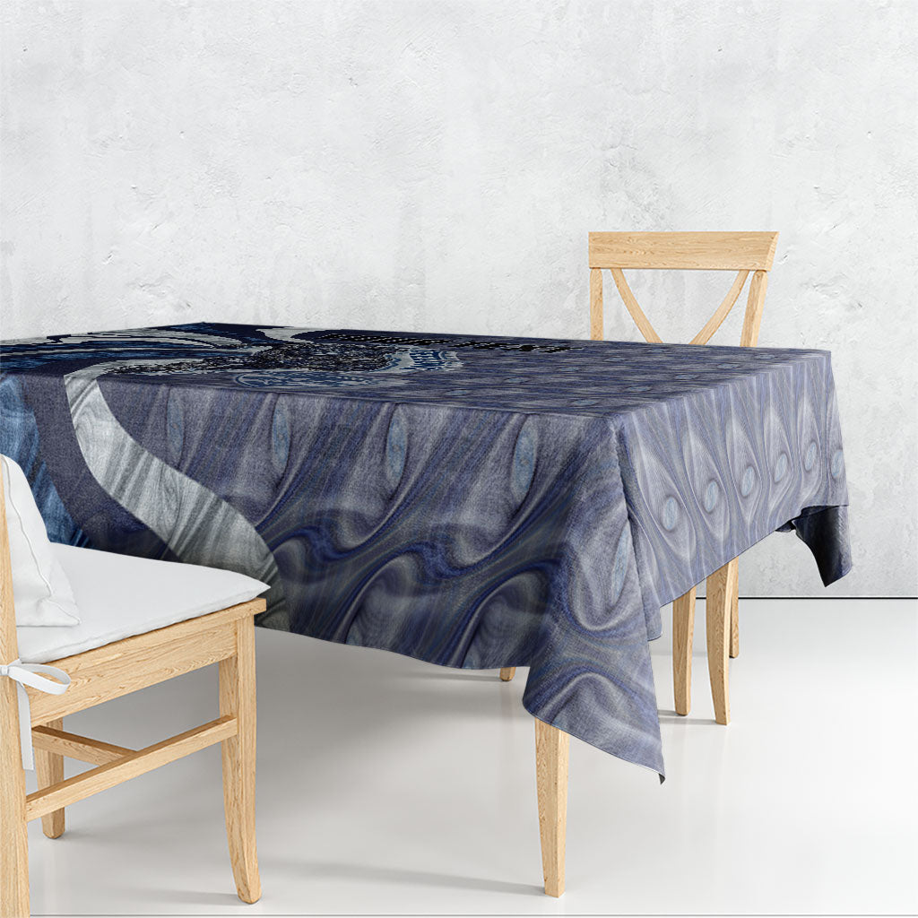 Personalised Geelong Cats Tablecloth Trippy Psychedelic Abstract Art Mascot Football Fans