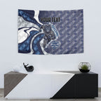 Personalised Geelong Cats Tapestry Trippy Psychedelic Abstract Art Mascot Football Fans