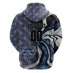 Personalised Geelong Cats Zip Hoodie Trippy Psychedelic Abstract Art Mascot Football Fans
