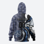 Personalised Geelong Cats Zip Hoodie Trippy Psychedelic Abstract Art Mascot Football Fans