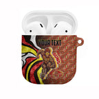 Personalised Gold Coast Suns AirPods Case Trippy Psychedelic Abstract Art Mascot Football Fans