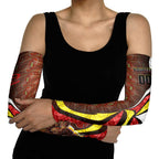 Personalised Gold Coast Suns Arm Sleeves Trippy Psychedelic Abstract Art Mascot Football Fans