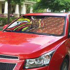 Personalised Gold Coast Suns Auto Sun Shade Trippy Psychedelic Abstract Art Mascot Football Fans