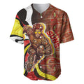 Personalised Gold Coast Suns Baseball Jersey Trippy Psychedelic Abstract Art Mascot Football Fans
