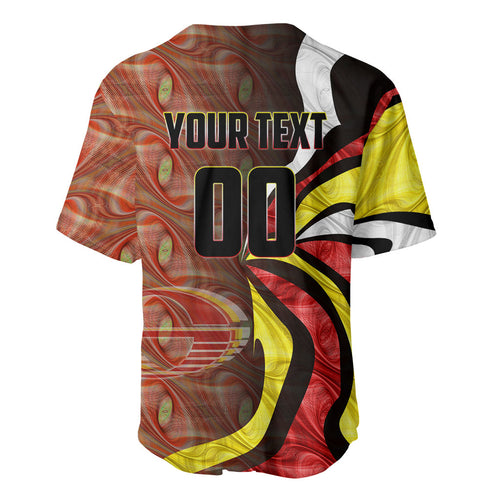 Personalised Gold Coast Suns Baseball Jersey Trippy Psychedelic Abstract Art Mascot Football Fans