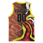 Personalised Gold Coast Suns Basketball Jersey Trippy Psychedelic Abstract Art Mascot Football Fans