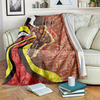 Personalised Gold Coast Suns Blanket Trippy Psychedelic Abstract Art Mascot Football Fans