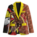 Personalised Gold Coast Suns Blazer Trippy Psychedelic Abstract Art Mascot Football Fans