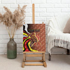 Personalised Gold Coast Suns Canvas Wall Art Trippy Psychedelic Abstract Art Mascot Football Fans