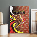 Personalised Gold Coast Suns Canvas Wall Art Trippy Psychedelic Abstract Art Mascot Football Fans
