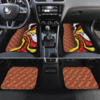 Personalised Gold Coast Suns Car Mats Trippy Psychedelic Abstract Art Mascot Football Fans