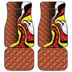 Personalised Gold Coast Suns Car Mats Trippy Psychedelic Abstract Art Mascot Football Fans