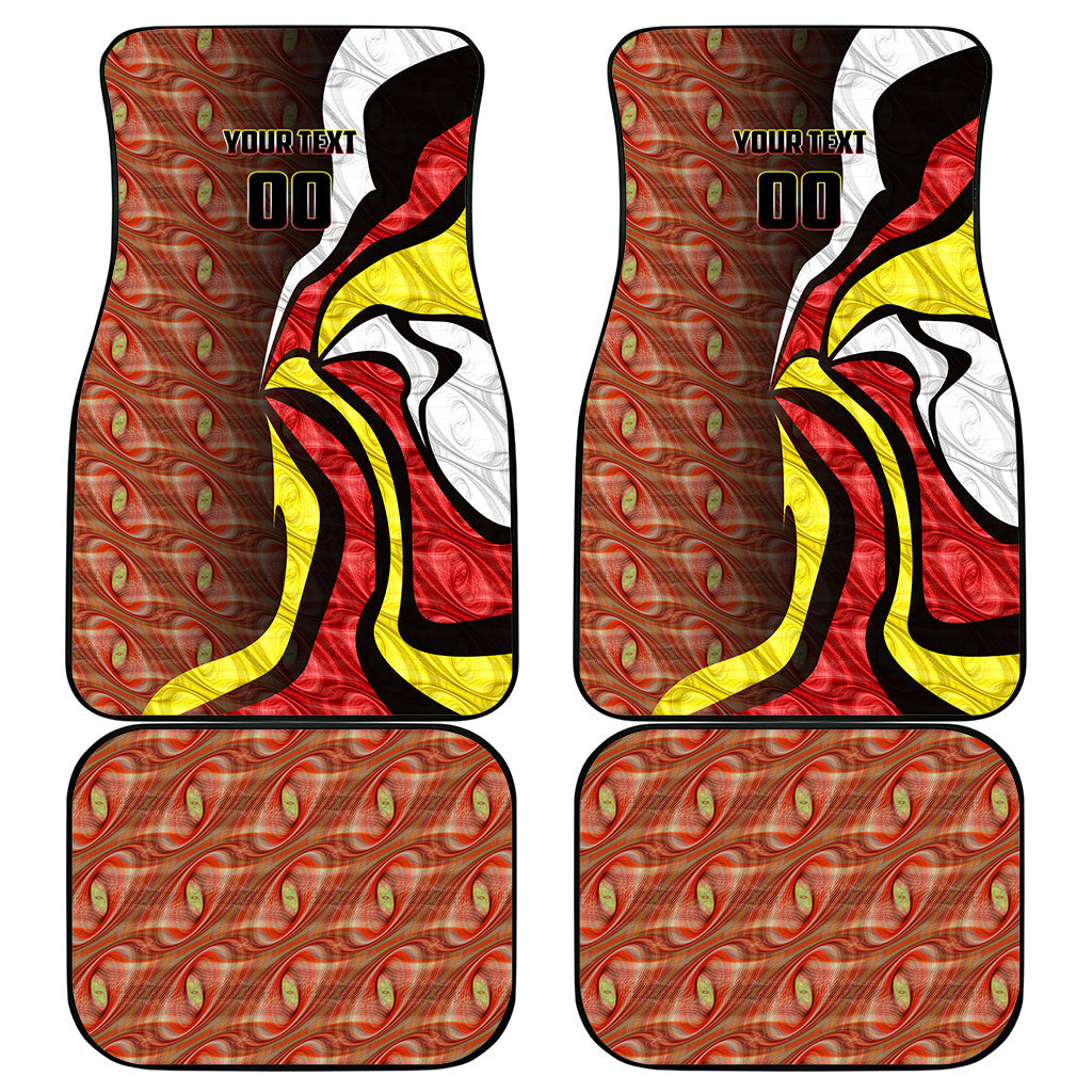 Personalised Gold Coast Suns Car Mats Trippy Psychedelic Abstract Art Mascot Football Fans