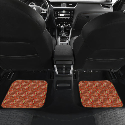 Personalised Gold Coast Suns Car Mats Trippy Psychedelic Abstract Art Mascot Football Fans