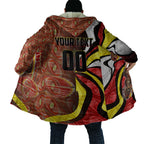 Personalised Gold Coast Suns Cloak Trippy Psychedelic Abstract Art Mascot Football Fans