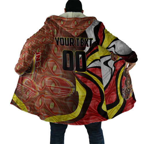 Personalised Gold Coast Suns Cloak Trippy Psychedelic Abstract Art Mascot Football Fans