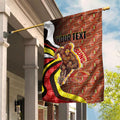 Personalised Gold Coast Suns Garden Flag Trippy Psychedelic Abstract Art Mascot Football Fans