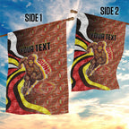 Personalised Gold Coast Suns Garden Flag Trippy Psychedelic Abstract Art Mascot Football Fans