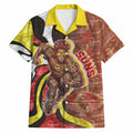 Personalised Gold Coast Suns Hawaiian Shirt Trippy Psychedelic Abstract Art Mascot Football Fans