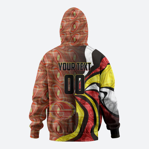 Personalised Gold Coast Suns Hoodie Trippy Psychedelic Abstract Art Mascot Football Fans