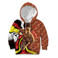 Personalised Gold Coast Suns Kid Hoodie Trippy Psychedelic Abstract Art Mascot Football Fans