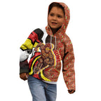Personalised Gold Coast Suns Kid Hoodie Trippy Psychedelic Abstract Art Mascot Football Fans