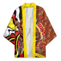 Personalised Gold Coast Suns Kimono Trippy Psychedelic Abstract Art Mascot Football Fans