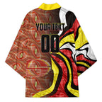 Personalised Gold Coast Suns Kimono Trippy Psychedelic Abstract Art Mascot Football Fans