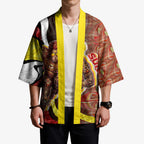 Personalised Gold Coast Suns Kimono Trippy Psychedelic Abstract Art Mascot Football Fans
