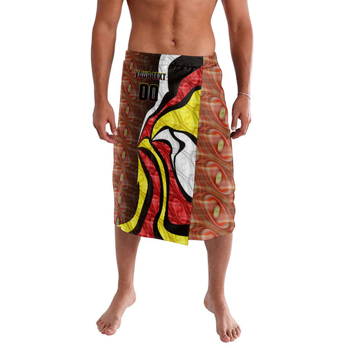 Personalised Gold Coast Suns Lavalava Trippy Psychedelic Abstract Art Mascot Football Fans