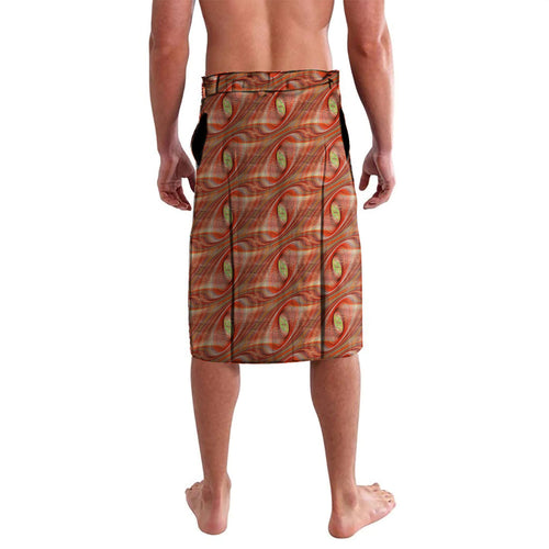 Personalised Gold Coast Suns Lavalava Trippy Psychedelic Abstract Art Mascot Football Fans