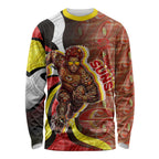 Personalised Gold Coast Suns Long Sleeve Shirt Trippy Psychedelic Abstract Art Mascot Football Fans