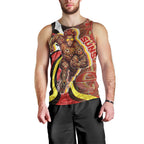 Personalised Gold Coast Suns Men Tank Top Trippy Psychedelic Abstract Art Mascot Football Fans
