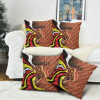 Personalised Gold Coast Suns Pillow Cover Trippy Psychedelic Abstract Art Mascot Football Fans