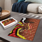 Personalised Gold Coast Suns Puzzle Trippy Psychedelic Abstract Art Mascot Football Fans