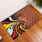 Personalised Gold Coast Suns Rubber Doormat Trippy Psychedelic Abstract Art Mascot Football Fans