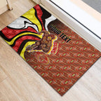 Personalised Gold Coast Suns Rubber Doormat Trippy Psychedelic Abstract Art Mascot Football Fans