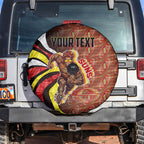 Personalised Gold Coast Suns Spare Tire Cover Trippy Psychedelic Abstract Art Mascot Football Fans