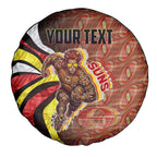 Personalised Gold Coast Suns Spare Tire Cover Trippy Psychedelic Abstract Art Mascot Football Fans