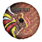 Personalised Gold Coast Suns Spare Tire Cover Trippy Psychedelic Abstract Art Mascot Football Fans