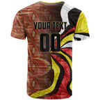 Personalised Gold Coast Suns T Shirt Trippy Psychedelic Abstract Art Mascot Football Fans